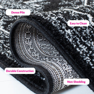 Safavieh Adirondack Traditional Style Sage And Ivory Runner Rug - Timeless Elegance For Your Home Decor Black ,Ivory 55% Polypropylene,40% Jute,5% Polyester Adr108z-210