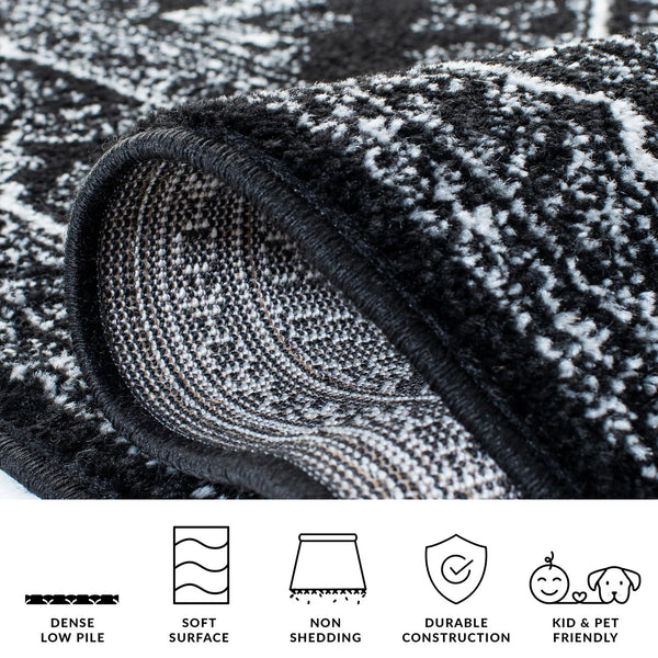 Safavieh Adirondack Traditional Style Sage And Ivory Runner Rug - Timeless Elegance For Your Home Decor Black ,Ivory 55% Polypropylene,40% Jute,5% Polyester Adr108z-210