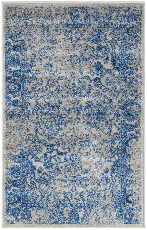 Safavieh Adirondack Low-Profile 2'X3' Grey-Blue Rug — Power-Loomed Turkey, Durable Polypropylene-Jute Blend, Stain-Resistant Accent ADR109A-2