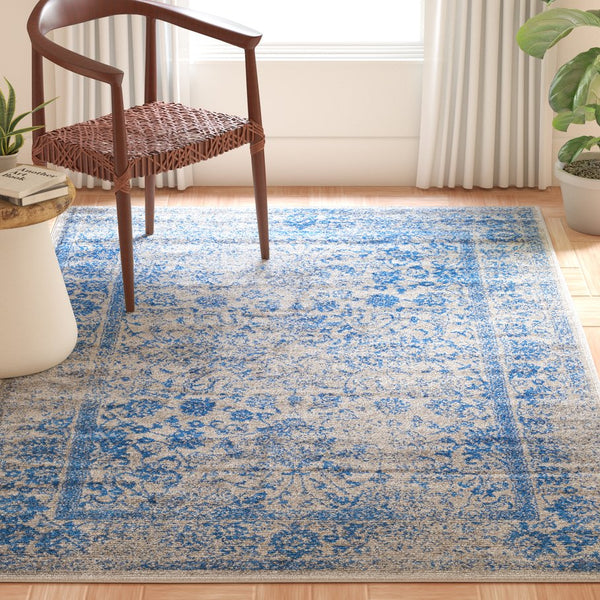 Safavieh Adirondack Low-Profile 2'X3' Grey-Blue Rug — Power-Loomed Turkey, Durable Polypropylene-Jute Blend, Stain-Resistant Accent ADR109A-2