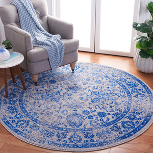 Safavieh Adirondack Low-Profile 2'X3' Grey-Blue Rug — Power-Loomed Turkey, Durable Polypropylene-Jute Blend, Stain-Resistant Accent ADR109A-2