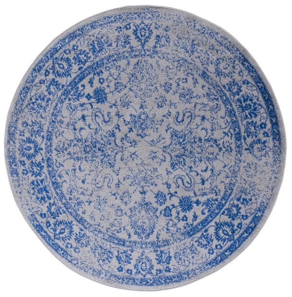 Safavieh Adirondack Low-Profile 2'X3' Grey-Blue Rug — Power-Loomed Turkey, Durable Polypropylene-Jute Blend, Stain-Resistant Accent ADR109A-2