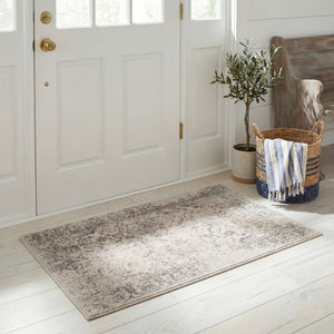 Safavieh Adirondack Floral Transitional Area Rug Ivory Silver Jute Polypropylene Low Pile Turkey ADR109C-2