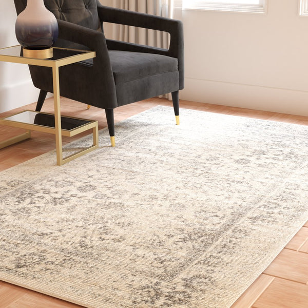 Safavieh Adirondack Ivory/Silver Area Rug - Elegant Power Loomed Design, Soft And Durable For Any Room Ivory ,Silver 55% Polypropylene, 40% Jute, 5% Polyester Adr109c-68
