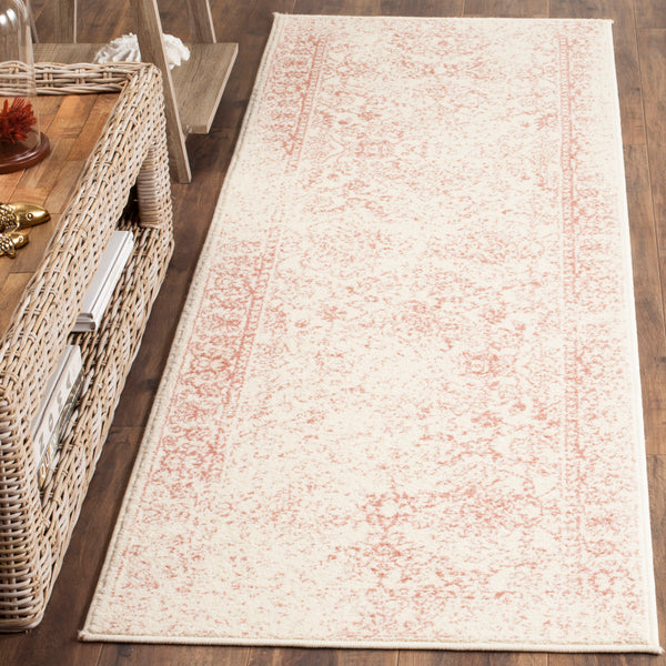 Safavieh Adirondack Elegant Turkish Ivory And Rose Rug - Timeless Floral Design For Modern Home Décor Ivory ,Rose 60% Polypropylene  30% Jute  10% Polyester Adr109h-240