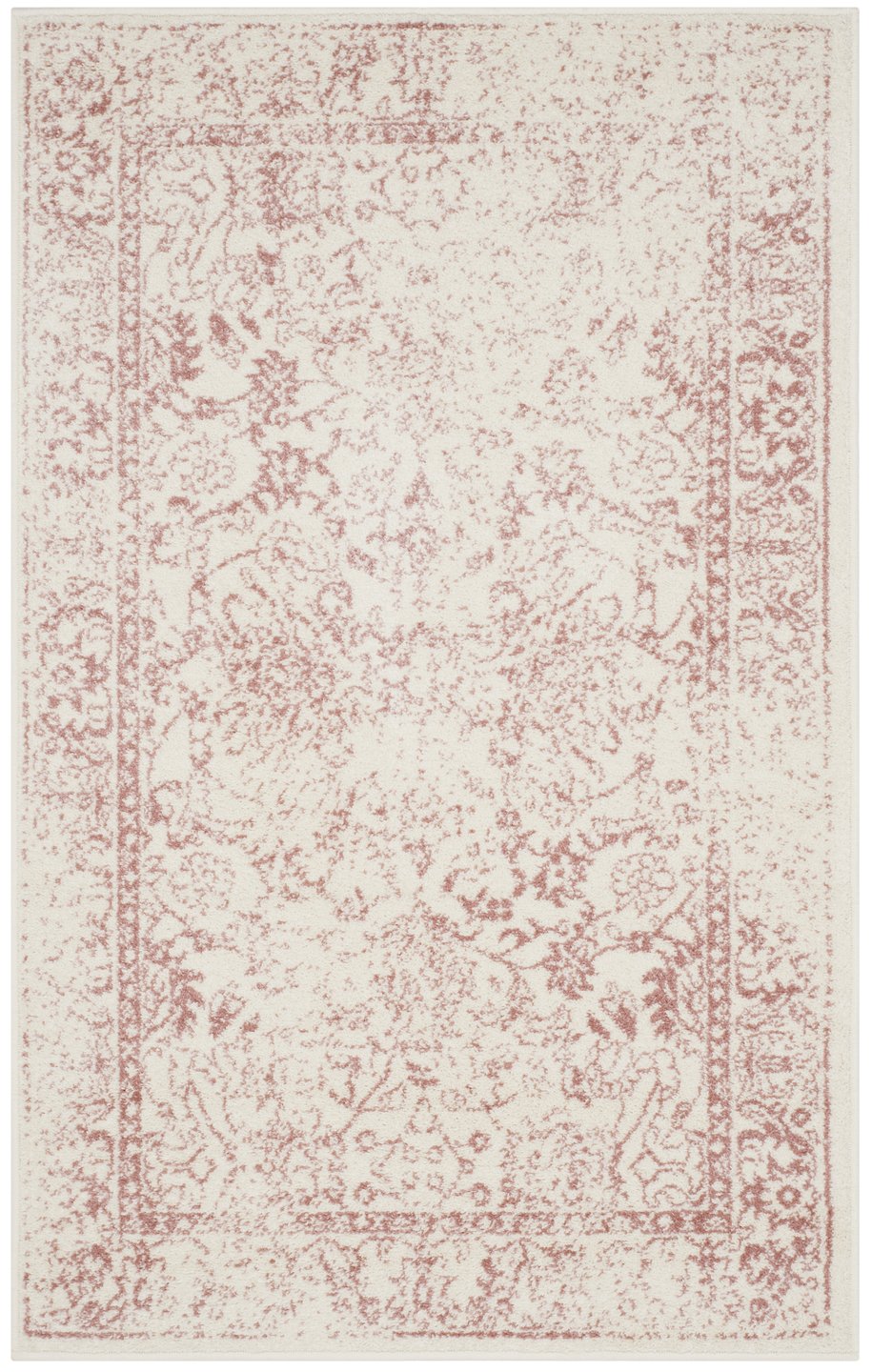 Safavieh Adirondack Ivory/Silver Area Rug - Elegant Power Loomed Design, Soft And Durable For Any Room Ivory ,Rose 55% Polypropylene, 40% Jute, 5% Polyester Adr109h-11rd