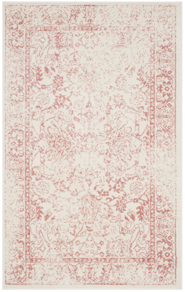 Safavieh Adirondack Elegant Turkish Ivory And Rose Rug - Timeless Floral Design For Modern Home Décor Ivory ,Rose 60% Polypropylene  30% Jute  10% Polyester Adr109h-240