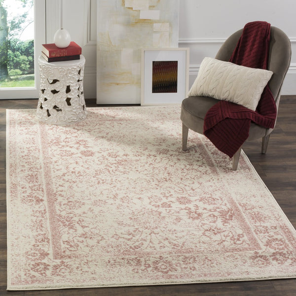 Safavieh Adirondack Ivory/Silver Area Rug - Elegant Power Loomed Design, Soft And Durable For Any Room Ivory ,Rose 55% Polypropylene, 40% Jute, 5% Polyester Adr109h-11rd