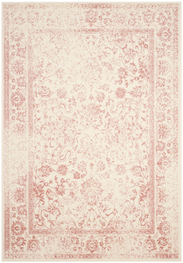 Safavieh Adirondack Elegant Turkish Ivory And Rose Rug - Timeless Floral Design For Modern Home Décor Ivory ,Rose 60% Polypropylene  30% Jute  10% Polyester Adr109h-240