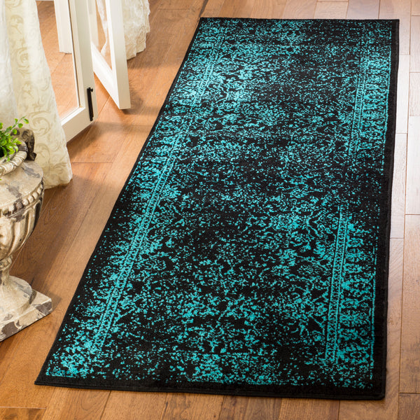 Safavieh Adirondack Elegant Turkish Ivory And Rose Rug - Timeless Floral Design For Modern Home Décor Black ,Teal 60% Polypropylene  30% Jute  10% Polyester Adr109k-260