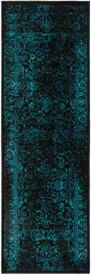 Safavieh Adirondack Elegant Turkish Ivory And Rose Rug - Timeless Floral Design For Modern Home Décor Black ,Teal 60% Polypropylene  30% Jute  10% Polyester Adr109k-260