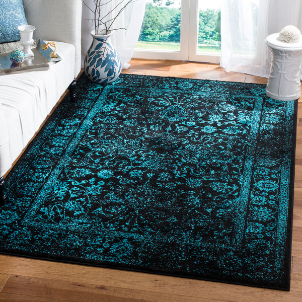 Safavieh Adirondack Elegant Turkish Ivory And Rose Rug - Timeless Floral Design For Modern Home Décor Black ,Teal 60% Polypropylene  30% Jute  10% Polyester Adr109k-260