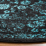 Safavieh Adirondack 109 Power Loomed Transitional Rug Black / Teal 55% Polypropylene,  40% Jute,  5% Polyester