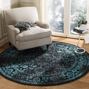 Safavieh Adirondack Turkish Power-Loomed Accent Rug 2X3 Ft — Black & Teal Transitional Design, Durable Low-Maintenance ADR109K-2