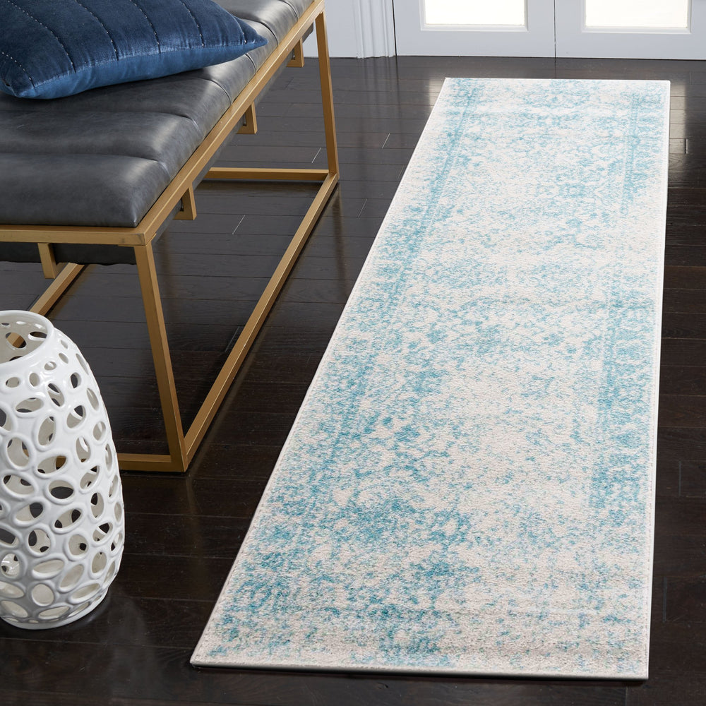 Safavieh Adirondack Transitional 2X3 Ivory & Light Blue Floral Accent Rug - Low 3/8" Pile, Power-Loomed Turkey ADR109L-2
