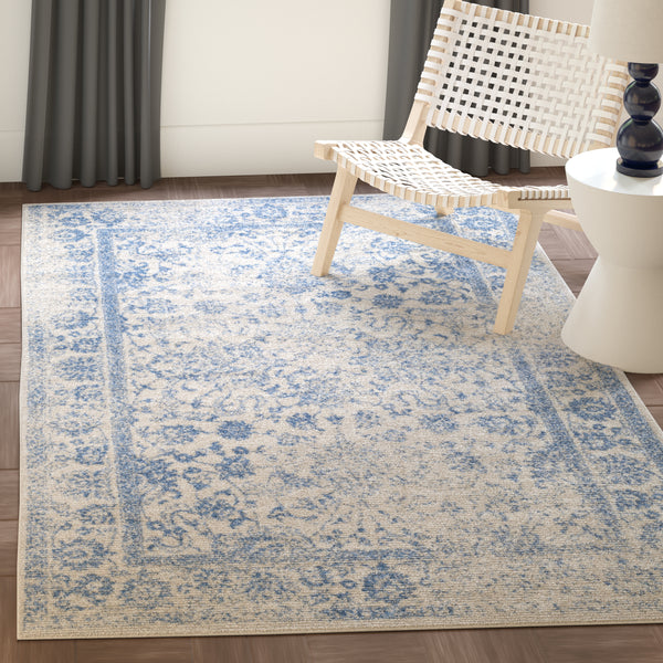 Safavieh Adirondack Elegant Turkish Ivory And Rose Rug - Timeless Floral Design For Modern Home Décor Ivory ,Light Blue 60% Polypropylene  30% Jute  10% Polyester Adr109l-222