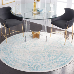 Safavieh Adirondack Transitional 2X3 Ivory & Light Blue Floral Accent Rug - Low 3/8" Pile, Power-Loomed Turkey ADR109L-2