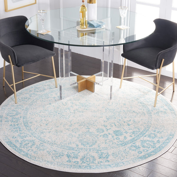 Safavieh Adirondack Transitional 2X3 Ivory & Light Blue Floral Accent Rug - Low 3/8" Pile, Power-Loomed Turkey ADR109L-2