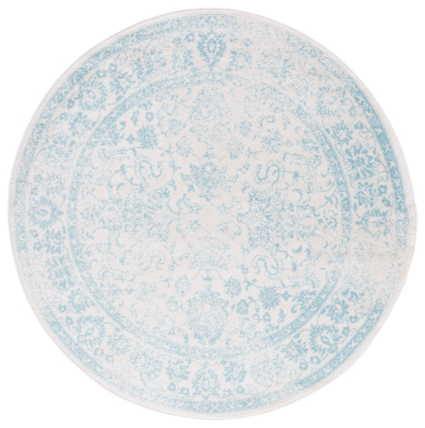 Safavieh Adirondack Elegant Turkish Ivory And Rose Rug - Timeless Floral Design For Modern Home Décor Ivory ,Light Blue 60% Polypropylene  30% Jute  10% Polyester Adr109l-222