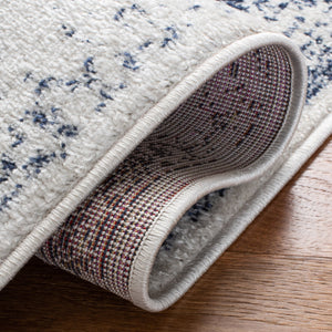 Safavieh Adirondack Ivory/Silver Area Rug - Elegant Power Loomed Design, Soft And Durable For Any Room Ivory ,Navy 55% Polypropylene, 40% Jute, 5% Polyester Adr109m-8sq