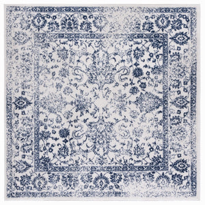 Safavieh Adricondack Transitional Ivory & Navy Distressed Accent Rug 2X3 Power-Loomed Jute Blend, Low Pile Durable Elegance ADR109M-2