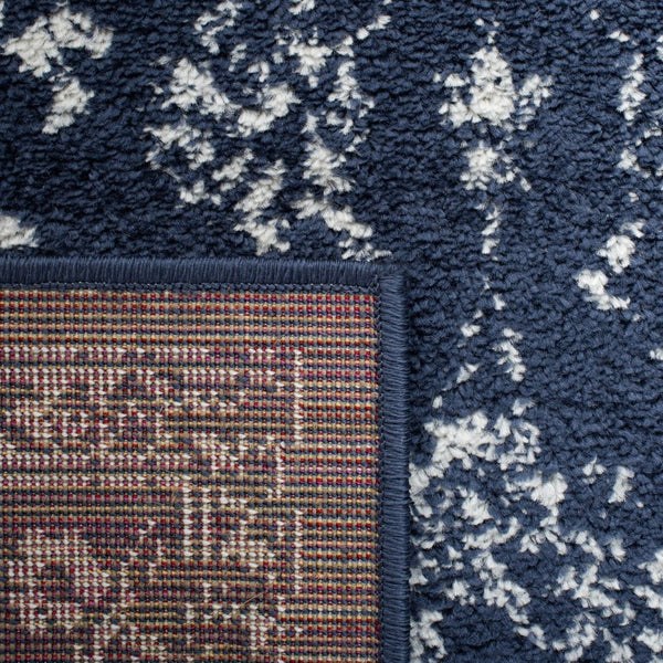 Safavieh Adirondack Power Loomed Floral Botanical Rug Navy Ivory Transitional Living Room ADR109N-68