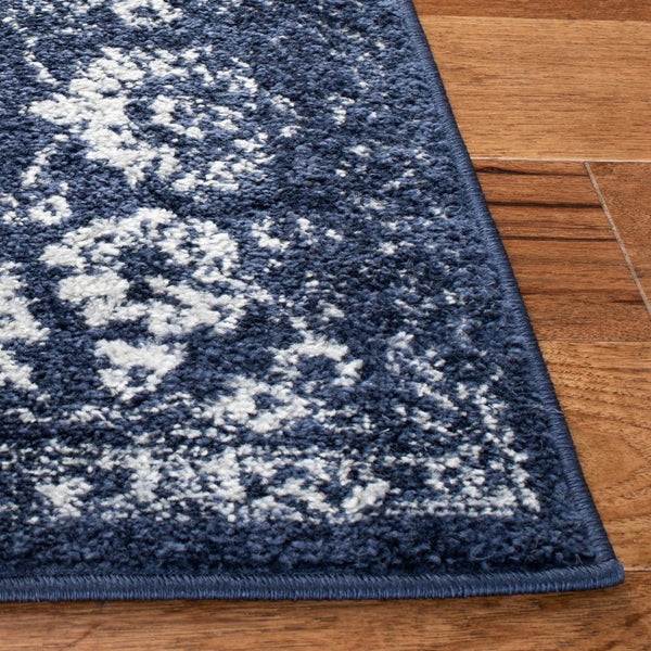 Safavieh Adirondack Power Loomed Floral Botanical Rug Navy Ivory Transitional Living Room ADR109N-68