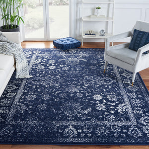 Safavieh Adirondack Navy Ivory 2X3 Accent Rug – Transitional Oriental Floral Scrollwork, Power-Loomed Turkey Durable Elegance ADR109N-2