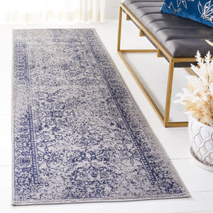 Safavieh Adirondack Transitional 2X3 Grey Navy Area Rug — Power-Loomed Turkey, Low-Profile 3/8" Pile, Durable Elegance ADR109P-2