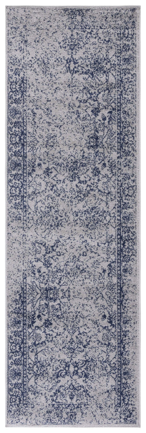 Safavieh Adirondack Transitional 2X3 Grey Navy Area Rug — Power-Loomed Turkey, Low-Profile 3/8" Pile, Durable Elegance ADR109P-2