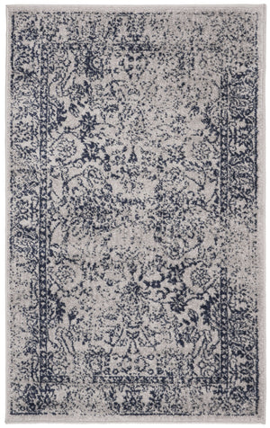 Safavieh Adirondack Transitional 2X3 Grey Navy Area Rug — Power-Loomed Turkey, Low-Profile 3/8" Pile, Durable Elegance ADR109P-2