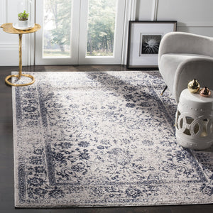 Safavieh Adirondack Transitional 2X3 Grey Navy Area Rug — Power-Loomed Turkey, Low-Profile 3/8" Pile, Durable Elegance ADR109P-2