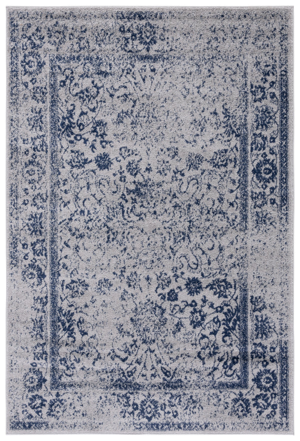 Safavieh Adirondack Elegant Turkish Ivory And Rose Rug - Timeless Floral Design For Modern Home Décor Grey ,Navy 60% Polypropylene  30% Jute  10% Polyester Adr109p-3r