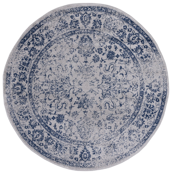 Safavieh Adirondack Elegant Turkish Ivory And Rose Rug - Timeless Floral Design For Modern Home Décor Grey ,Navy 60% Polypropylene  30% Jute  10% Polyester Adr109p-3r