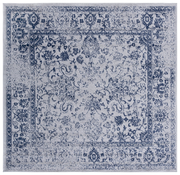 Safavieh Adirondack Elegant Turkish Ivory And Rose Rug - Timeless Floral Design For Modern Home Décor Grey ,Navy 60% Polypropylene  30% Jute  10% Polyester Adr109p-3r