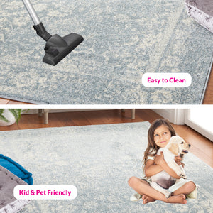 Safavieh Adirondack Elegant Turkish Ivory And Rose Rug - Timeless Floral Design For Modern Home Décor Slate ,Ivory 60% Polypropylene  30% Jute  10% Polyester Adr109t-216