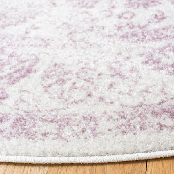 Safavieh Adricondack Floral Round Rug Power Loomed in Turkey Soft Ivory Transitional Accent ADR109U-3R
