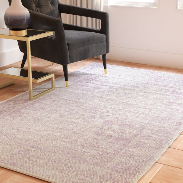 Safavieh Adricondack Ivory Lavender Accent Rug 2X3 Ft · Low-Profile 3/8" Pile · Power-Loomed Turkey Durable Charm ADR109U-2