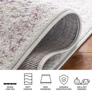 Safavieh Adirondack Ivory/Silver Area Rug - Elegant Power Loomed Design, Soft And Durable For Any Room Ivory ,Lavander 55% Polypropylene, 40% Jute, 5% Polyester Adr109u-68