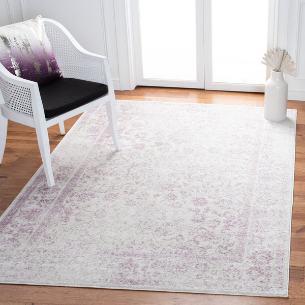 Safavieh Adirondack Ivory/Silver Area Rug - Elegant Power Loomed Design, Soft And Durable For Any Room Ivory ,Lavander 55% Polypropylene, 40% Jute, 5% Polyester Adr109u-68