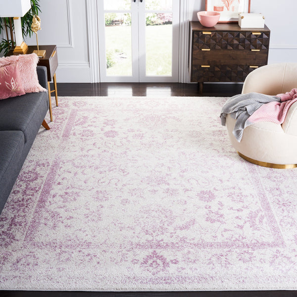 Safavieh Adricondack Ivory Lavender Accent Rug 2X3 Ft · Low-Profile 3/8" Pile · Power-Loomed Turkey Durable Charm ADR109U-2