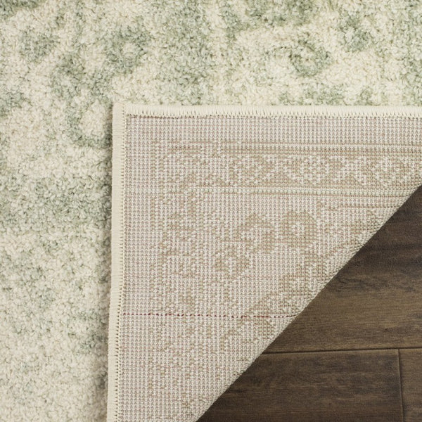 Safavieh Adirondack Round Oriental Area Rug Power Loomed in Turkey Ivory Sage Traditional Pattern ADR109V-11R