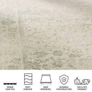 Safavieh Adirondack Oriental Square Area Rug Power Loomed Ivory Sage for Living Spaces ADR109V-11SQ