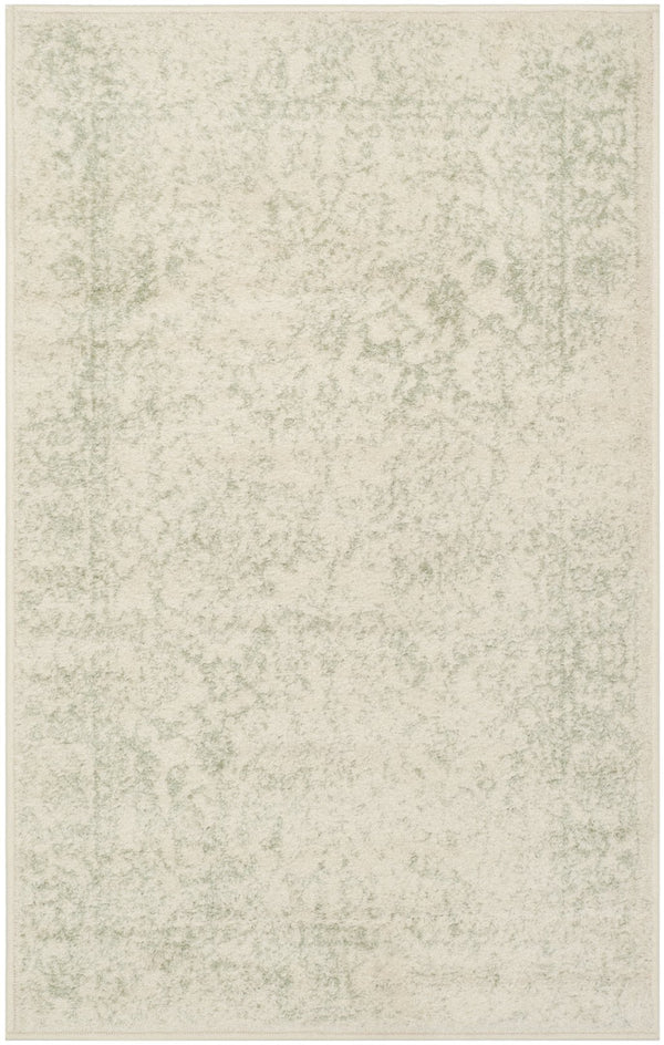 Safavieh Adirondack Ivory/Silver Area Rug - Elegant Power Loomed Design, Soft And Durable For Any Room Ivory ,Sage 55% Polypropylene, 40% Jute, 5% Polyester Adr109v-3sq