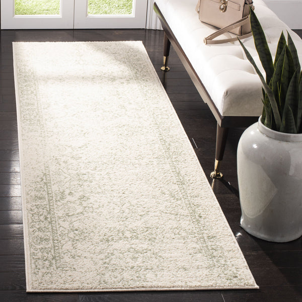 Safavieh Adirondack Ivory/Silver Area Rug - Elegant Power Loomed Design, Soft And Durable For Any Room Ivory ,Sage 55% Polypropylene, 40% Jute, 5% Polyester Adr109v-3sq