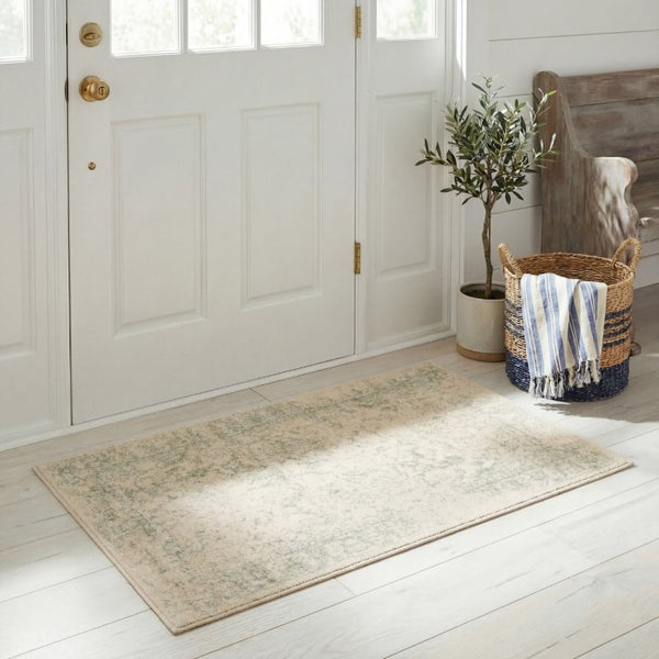 Safavieh Adirondack Transitional Ivory Sage Jute Blend Indoor Rug for Entryway or Bedroom ADR109V-2