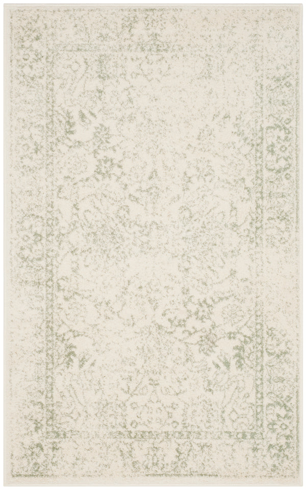 Safavieh Adirondack Elegant Turkish Ivory And Rose Rug - Timeless Floral Design For Modern Home Décor Ivory ,Sage 60% Polypropylene  30% Jute  10% Polyester Adr109v-68