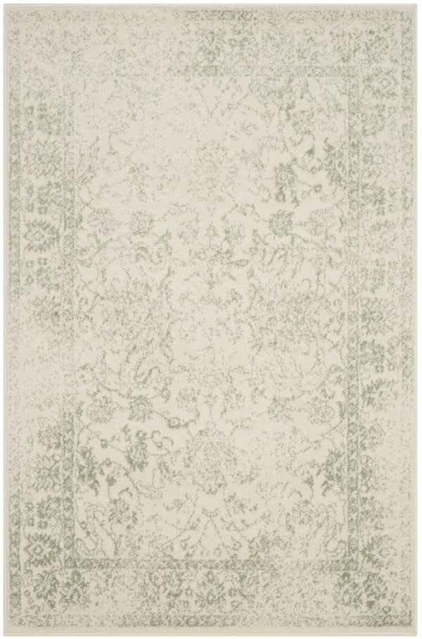 Safavieh Adirondack Ivory/Silver Area Rug - Elegant Power Loomed Design, Soft And Durable For Any Room Ivory ,Sage 55% Polypropylene, 40% Jute, 5% Polyester Adr109v-3sq