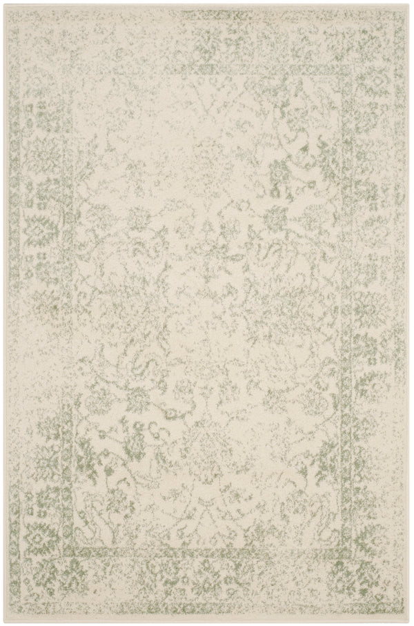 Safavieh Adirondack Elegant Turkish Ivory And Rose Rug - Timeless Floral Design For Modern Home Décor Ivory ,Sage 60% Polypropylene  30% Jute  10% Polyester Adr109v-68
