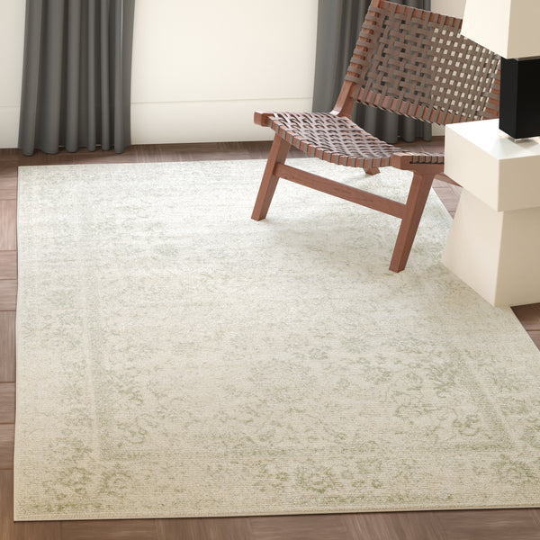 Safavieh Adirondack Elegant Turkish Ivory And Rose Rug - Timeless Floral Design For Modern Home Décor Ivory ,Sage 60% Polypropylene  30% Jute  10% Polyester Adr109v-68